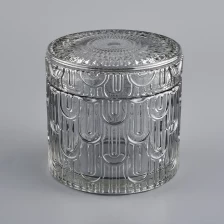 China Luxury Glass Candle Jar With Lids Wholesale manufacturer