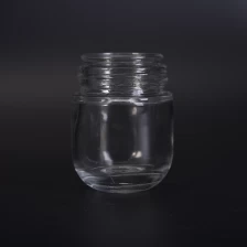 China Luxury Round Glass Cosmetic Jar , Body Care Cosmetic Glass Jars Hersteller