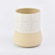 China Luxury ceramic candle jars customized candle holder wholesales manufacturer