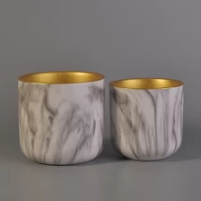 China Luxo personalizado casa casamento decoração ouro chapeamento cerâmica velas fabricante