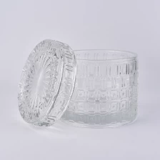 China Castiçal de vidro vazio de luxo com tampa de vidro atacado fabricante