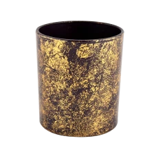 porcelana Jarra de velas de vidrio dorado de lujo para decoración del hogar al por mayor fabricante