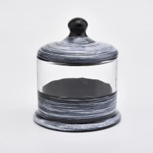 China Luxury hand made candle cover glass cloche manufacturer