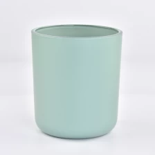 China Luxury sky blue scented candle in glass jar  for home decor manufacturer