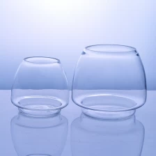 China Machine Made Cheap Replacement Transparent Glass Candle Holders manufacturer