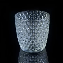 China Machine made diamond glass candle holders manufacturer