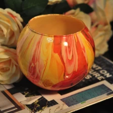 China Marble glass candle jar manufacturer