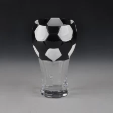 China Martini glass with football painted manufacturer