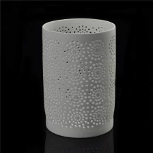 China Matte weiße Keramik Kerze Glas Großhandel Hersteller