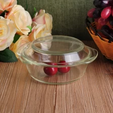 China Microondas recipiente de alimentos de cozinha de vidro Pyrex com tampa de vidro fabricante