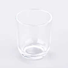 China Modern round bottom clear glass candle jars candle vessels suppliers manufacturer