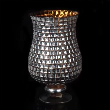 porcelana Candelabro de cristal Mosaico portacandelitas vidrio votiva fabricante