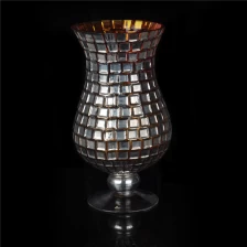Cina Mosaico candela titolare alto alto calice di vetro produttore