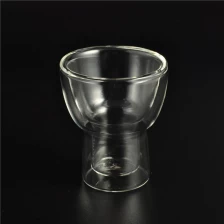 porcelana Mouth Blown Customized Borosilicate Double Wall Coffee Cup fabricante