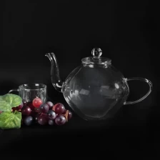 China Yang dihembus menggunakan mulut tinggi Borosilicate kaca Pyrex Teapot pengilang