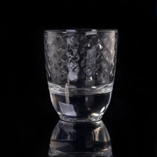 China Mund geblasen High White votive Glass Kerze Glas mit Aufkleber Hersteller