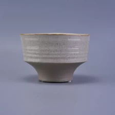 Chiny Natural earthernware base ceramic jar for candles producent