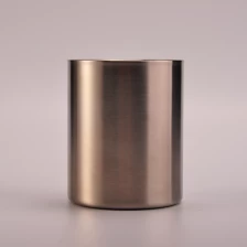 中国 新品304 材料不锈钢家居饰品蜡烛罐 制造商