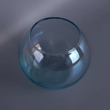 Chiny Słoiki nowe przyjazdu dekoracji wnętrz ion poszycia piłkę kształt szkło świeca posiadaczy producent