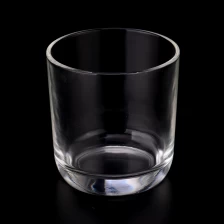 China New arrived 12oz glass candle vessel round bottom glass candle jars manufacturer