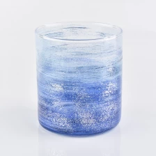 China Nova jarra de vela de vidro artificial 540ml pintada à mão fabricante