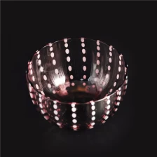 Chiny New design hand made glass candle holder for home wedding producent