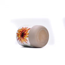 China New design votive candle vessel empty ceramic candle jar in bulk manufacturer