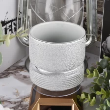 China New hobnail ceramic candle jars manufacturer