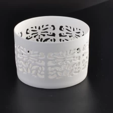 China Novos frascos de vela titular votivas cerâmica branca fabricante