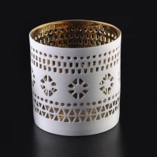 porcelana Nueva venta por mayor candelabros de cerámica de electrochapado fabricante
