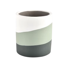 China Nordic Minimalist Style Concrete Empty Candle Jars manufacturer