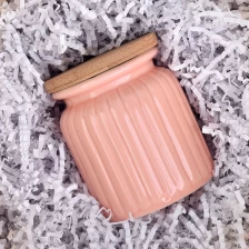 China Recipiente de vela de cerâmica laranja abóbora fabricante