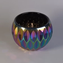 porcelana Perla terminó el sostenedor de vela de cristal de la forma de bola fabricante