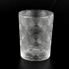 porcelana Frascos de vela de vidrio populares de 300 ml Velores de diseño de diseño únicos fabricante