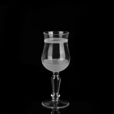 Chine crystal glass goblet candle holder fabricant