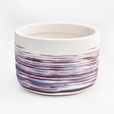 porcelana Color de pintura popular Cerámica Vela de cerámica Vacente al por mayor fabricante