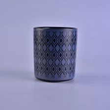 China Popular classical scarf pattern on ceramic candle holder manufacturer