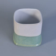 China Popular simple ceramic candle holders vessels for candle manufacturer