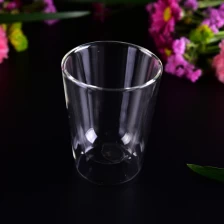 China Promotional 200ml Christmas use heat resistant double wall glass manufacturer