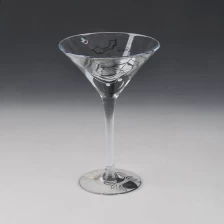 中国 プロモーションカラフルな脚付きグラスマーティンガラスのカップ メーカー