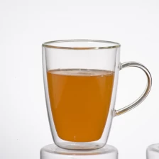 China Promotional gift double wall glass cup glass coffee cup manufacturer