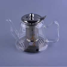 中国 隔热硼硅酸盐玻璃茶壶带贴片 制造商