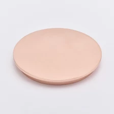 China Tampas de metal de vela de liga de zinco ouro rosa fabricante