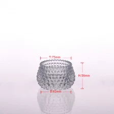 China Runde Perle Muster Kerzenhalter aus Glas Hersteller