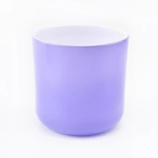 中国 圆形玻璃烛台，喷涂颜色 制造商
