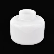 China Round white overlay glass reed diffuser bottle  manufacturer