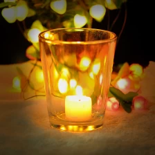 China Small clear tealight glass candle holder manufacturer