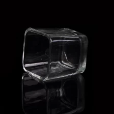 porcelana Pequeña vela frasco de vidrio cuadrado fabricante