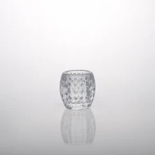 China Special pattern glass candle holder manufacturer