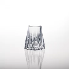 China Special shaped clear glass candle holder manufacturer